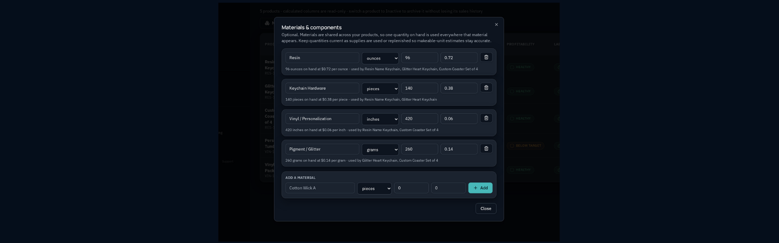 OPTIONAL DETAIL FOR MAKERS